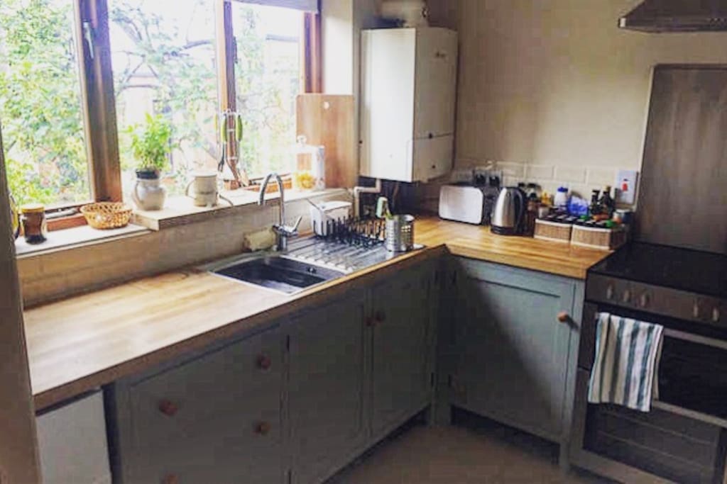 Kitchen - very spacious with two fridges and a freezer.