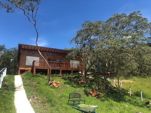 Exclusive cabin with a swimming pool, jacuzzi, and more!