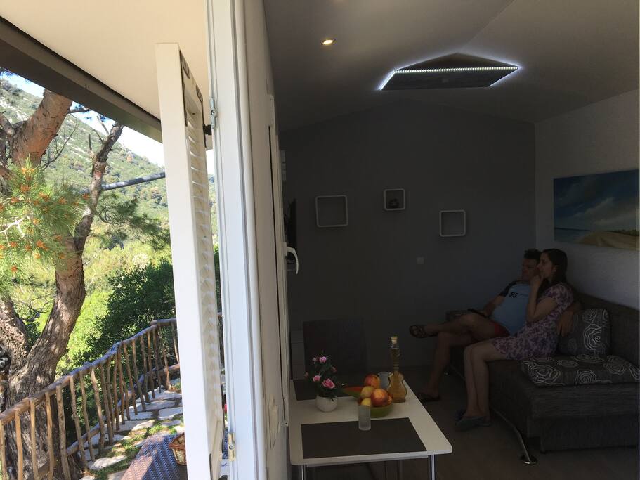 TV and internet signal is low, sometimes, because you are located in an isolated part of the Croatian island
