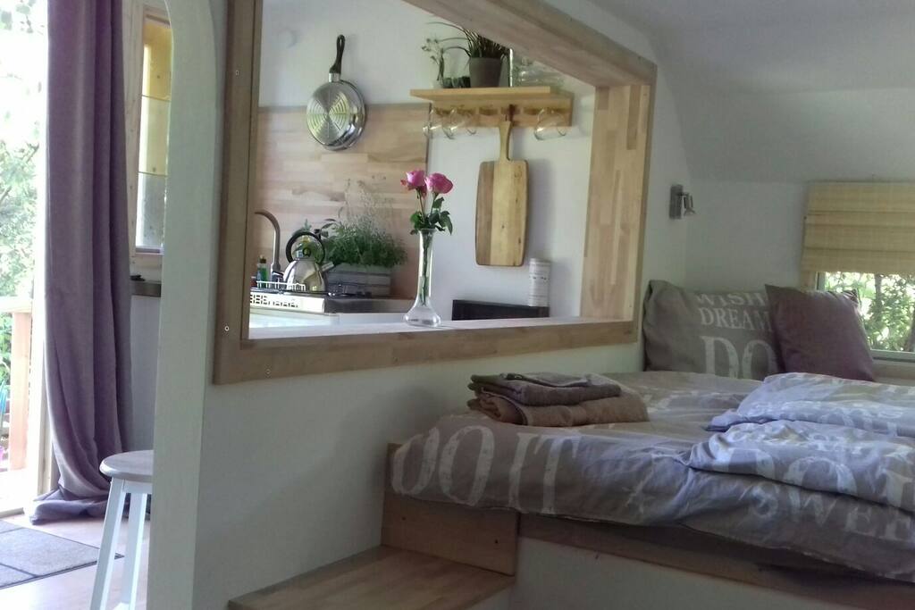 Vom Futon aus schauend