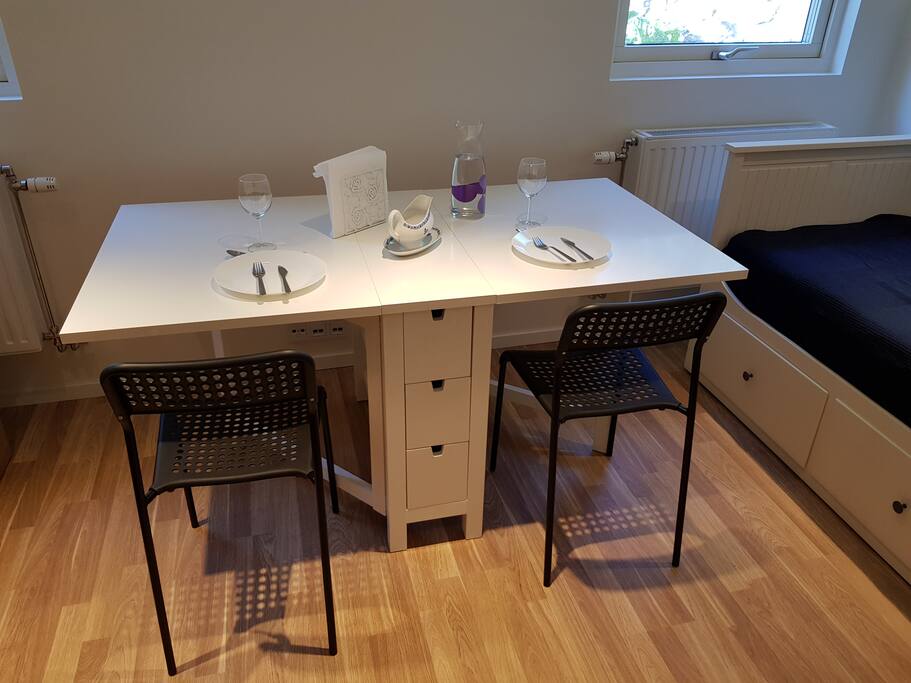 A table for four.