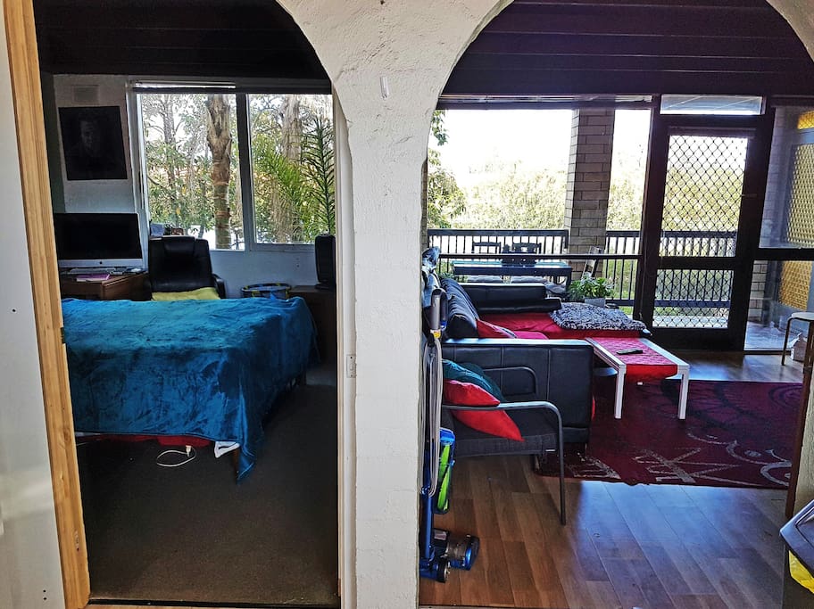 Arches to bedroom and lounge