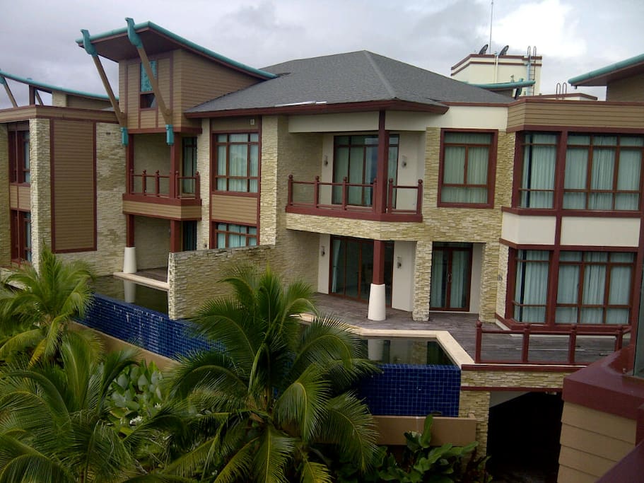 Two duplex villas are shown here