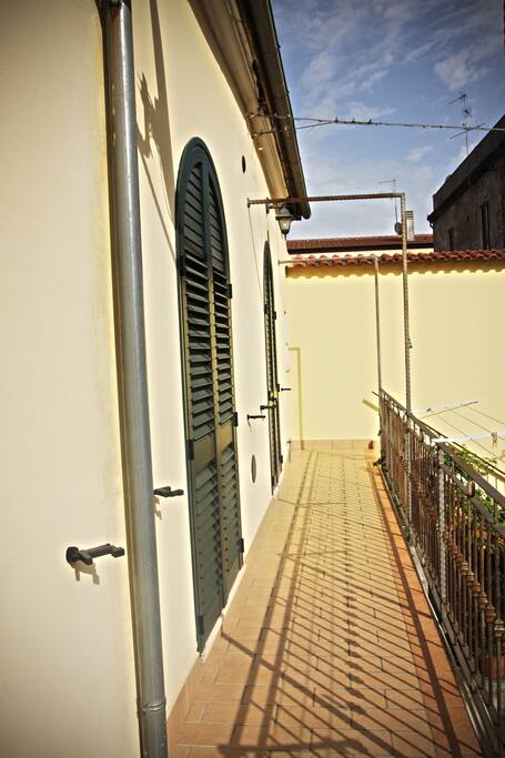 Ballatoio d'accesso al B&B