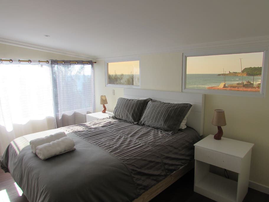 Master bedroom with private bath, Egyptian Cotton sheets and your own spectacular view!