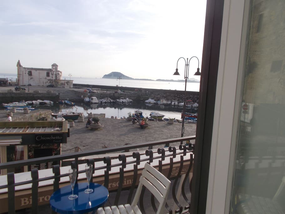 Panorama dal balcone dell'appartamentino