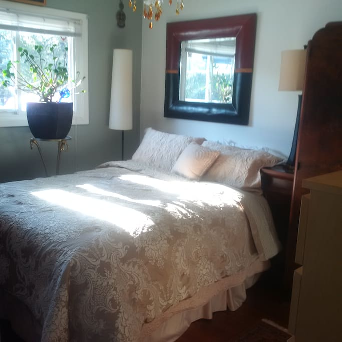 Comfortable queen size bed