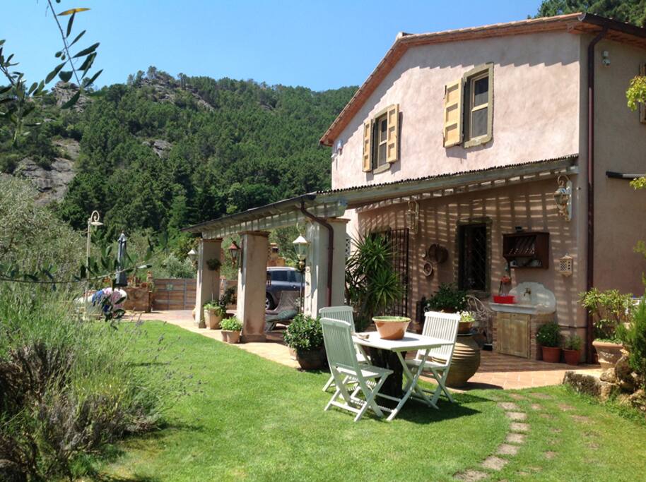 The lovely patio where you can enjoy the view