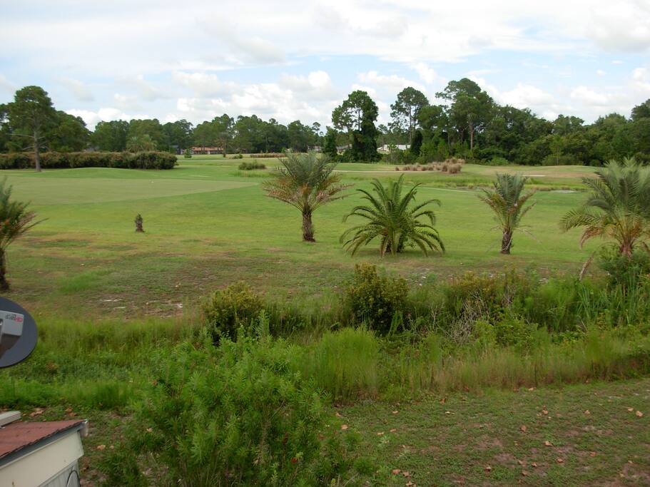 The golf course from the balcony