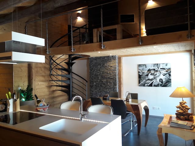 luxueux appartement duplex dans chalet (75m²)