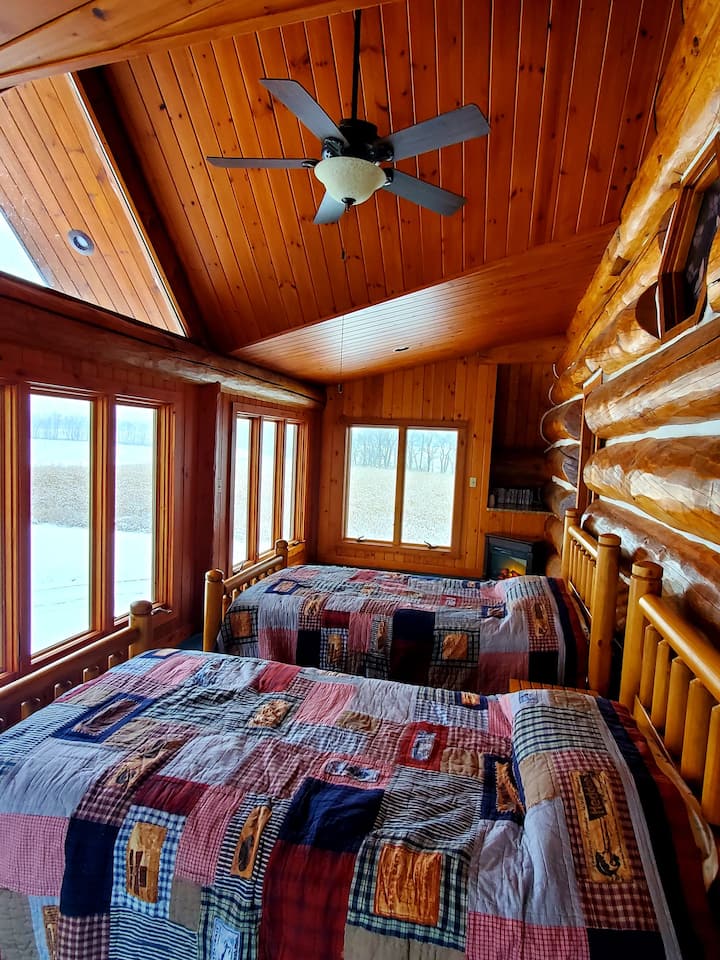 2nd floor bedroom with panoramic views