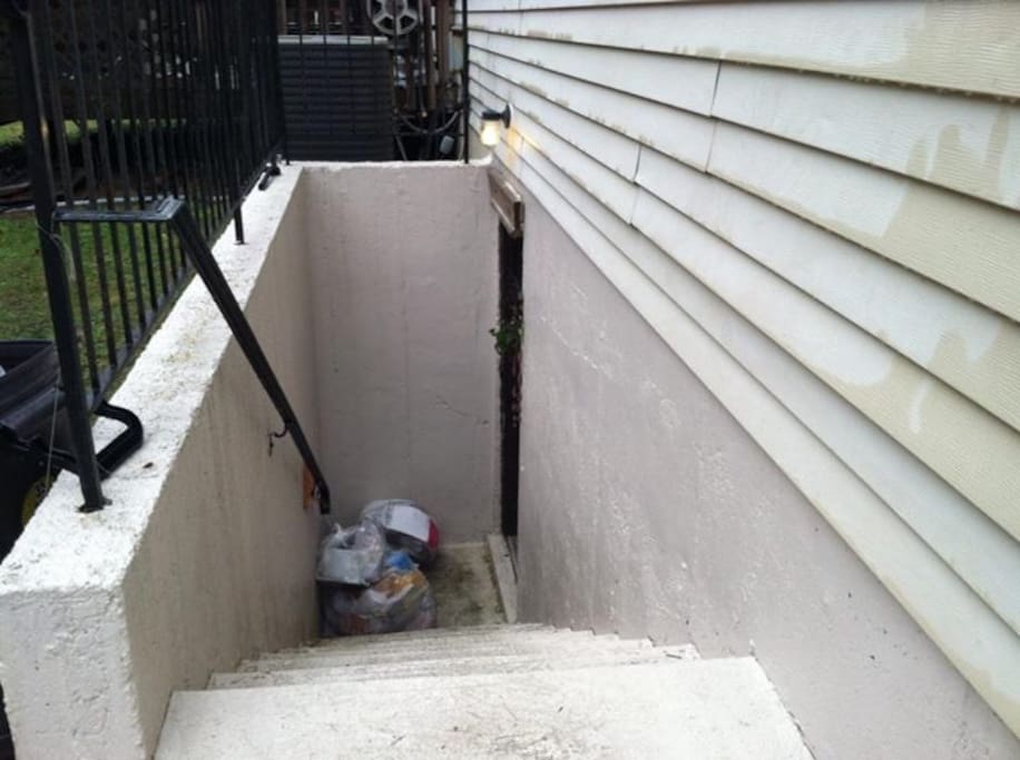Basement private entrance