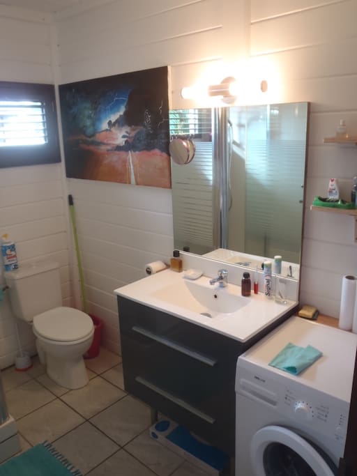 SdB toilettes non séparées