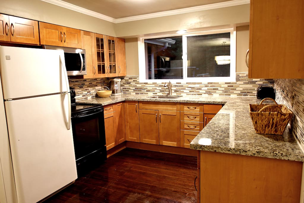 Kitchen with granite counter top