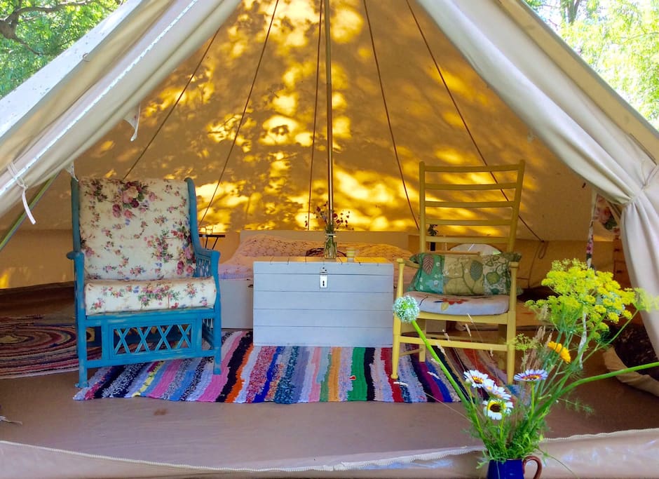 Our gorgeous cosy tent.