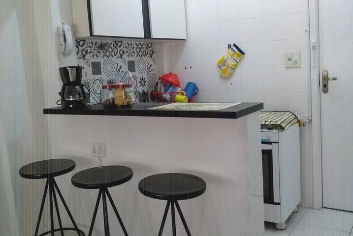 Apt em frente à praia, perfeito para descansar ;D