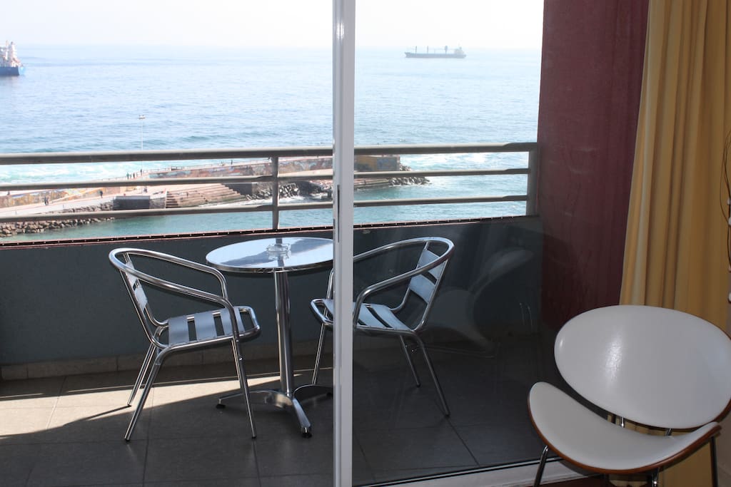 Balcon con vista al mar