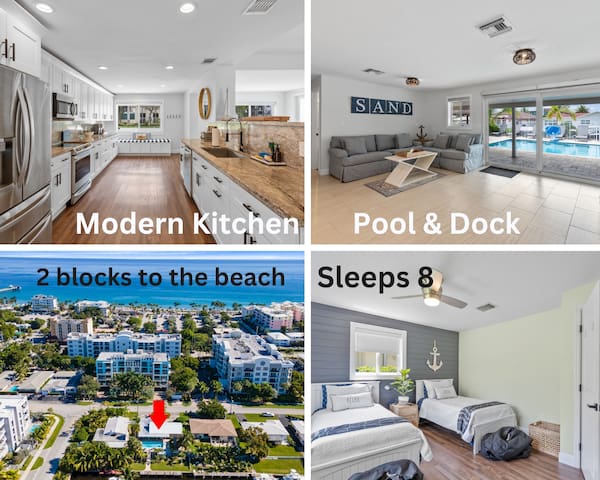 2 blocks to the beach*Pool*Ocean Access*Dock*Grill