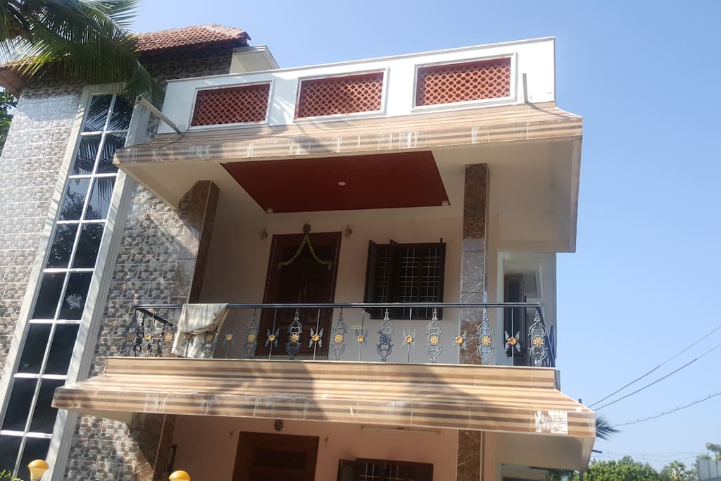 front view of the house