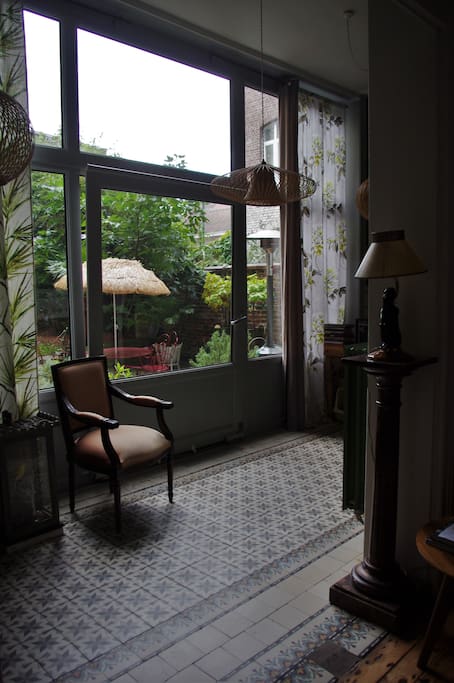 Verrière - vue sur le jardin