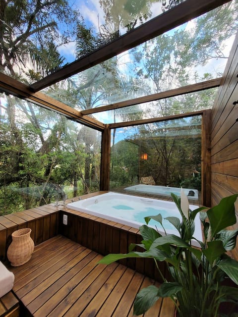 Top Airbnb: Mirante do Caeté Cabin em Alfredo Wagner