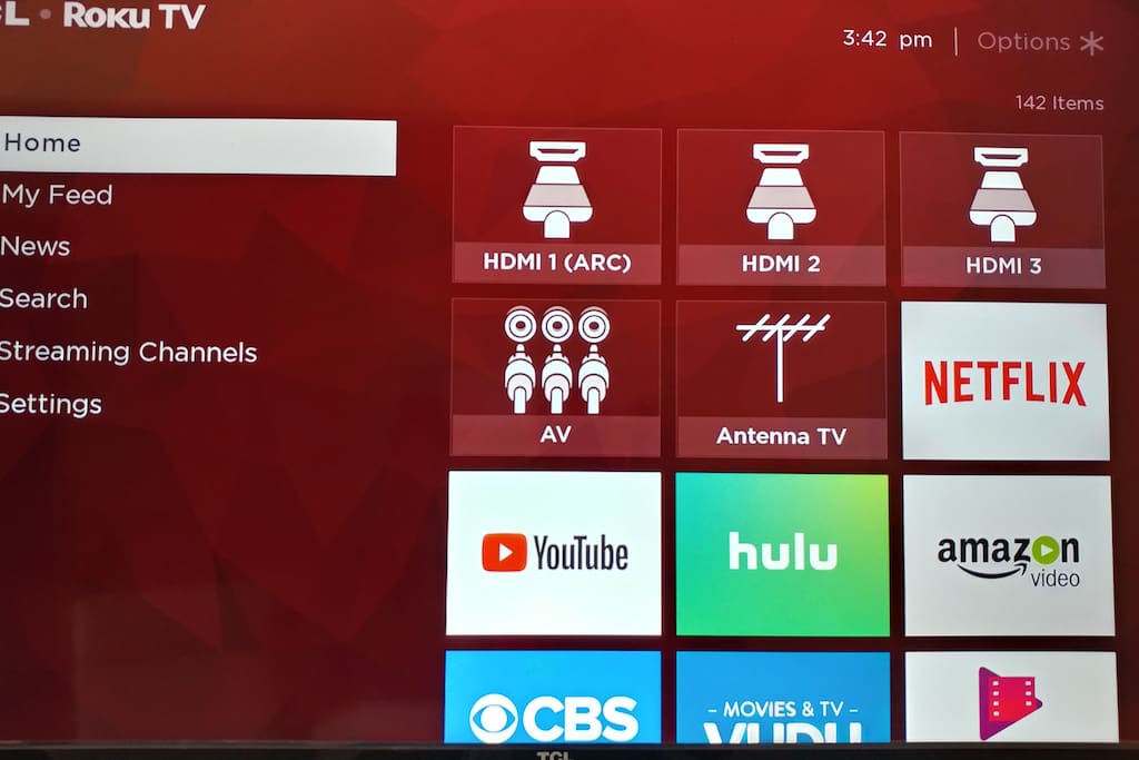 55' Smart TV with Roku and International Cable