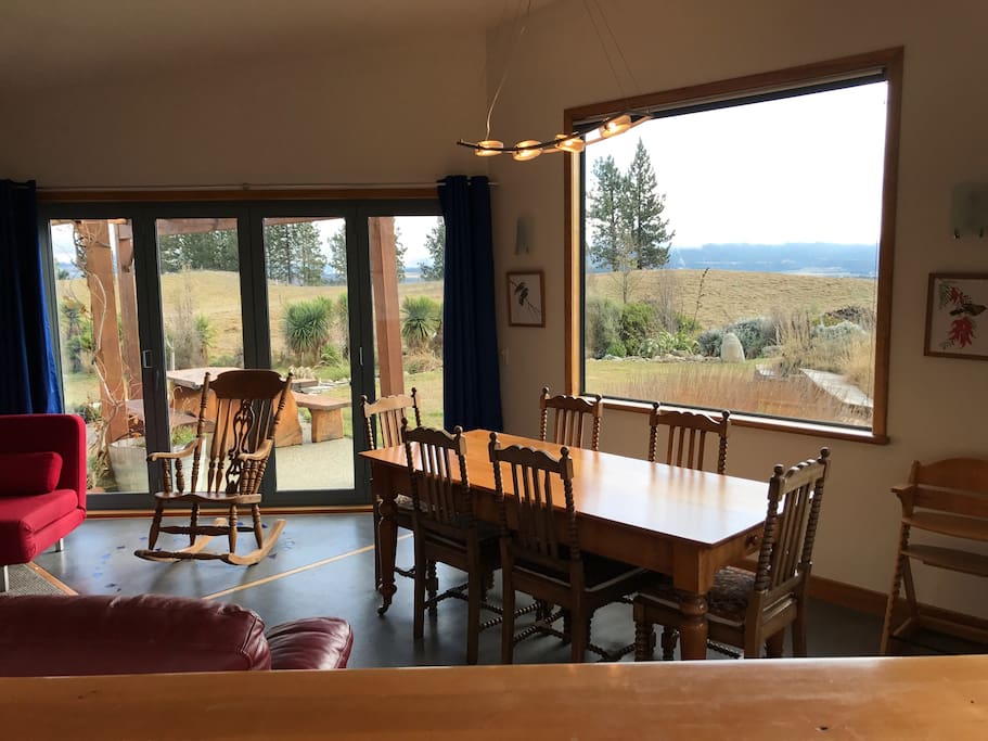 Dining area viewed from kitchen