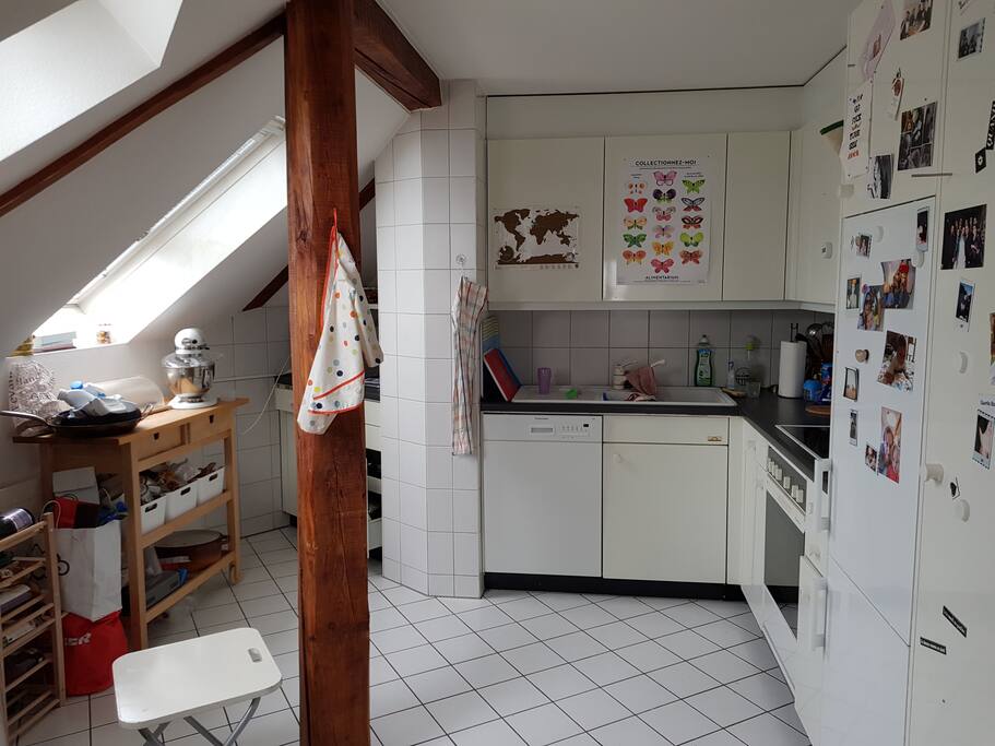 The kitchen is very functional and fully equipped