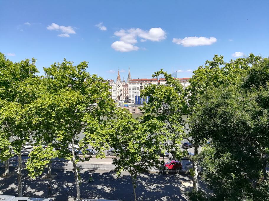La vue de l'appartement