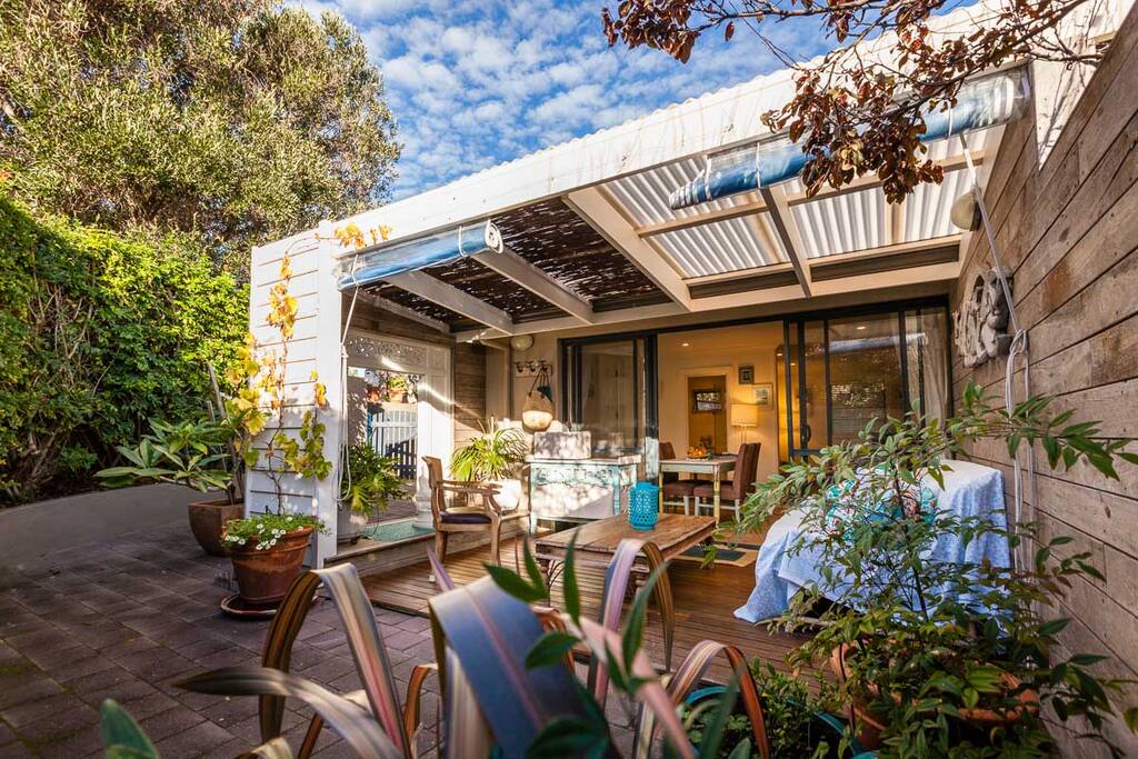 Outdoor area showing lounge and outdoor kitchen