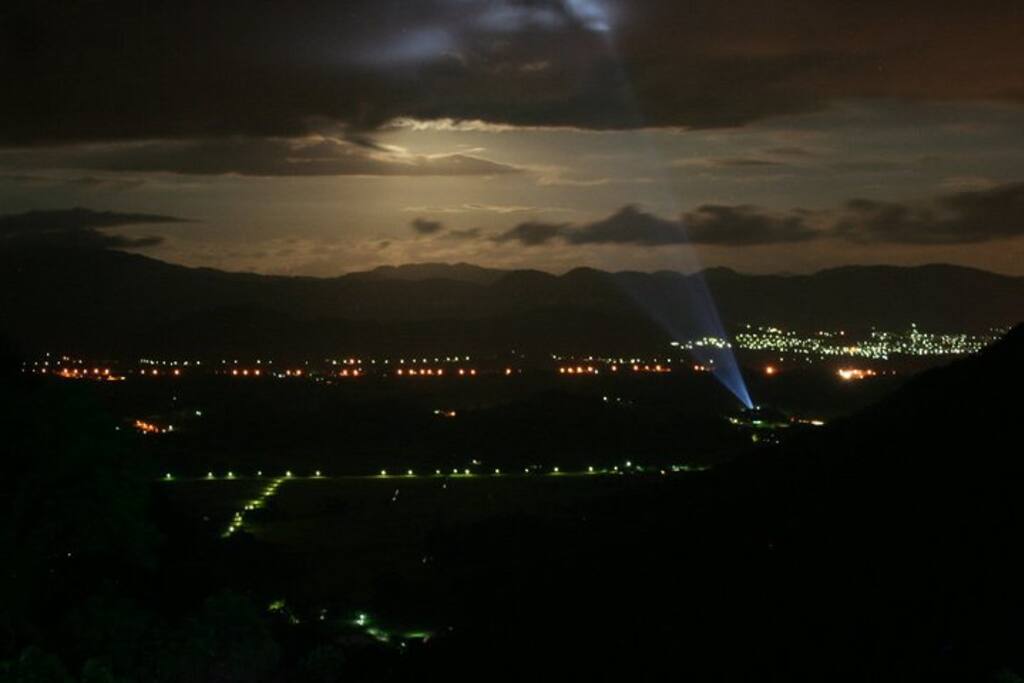 Vista noturna para Timbó/SC