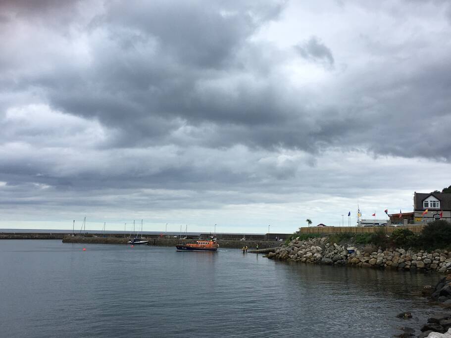 View from the window of the harbour