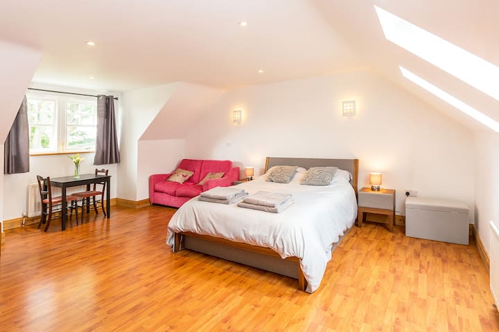 A beautiful spacious room with stunning views