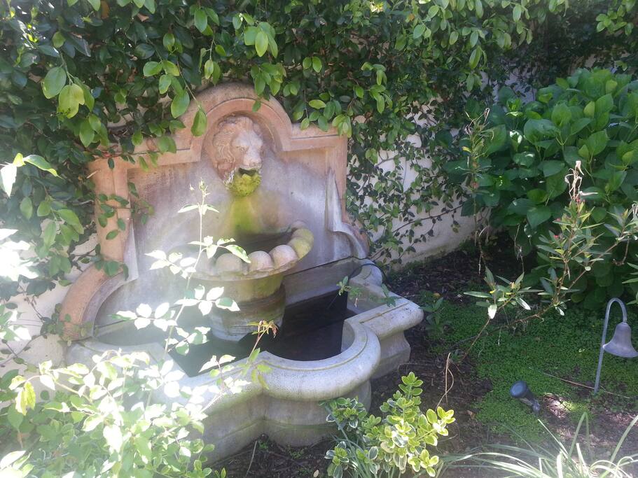 Front entrance fountain