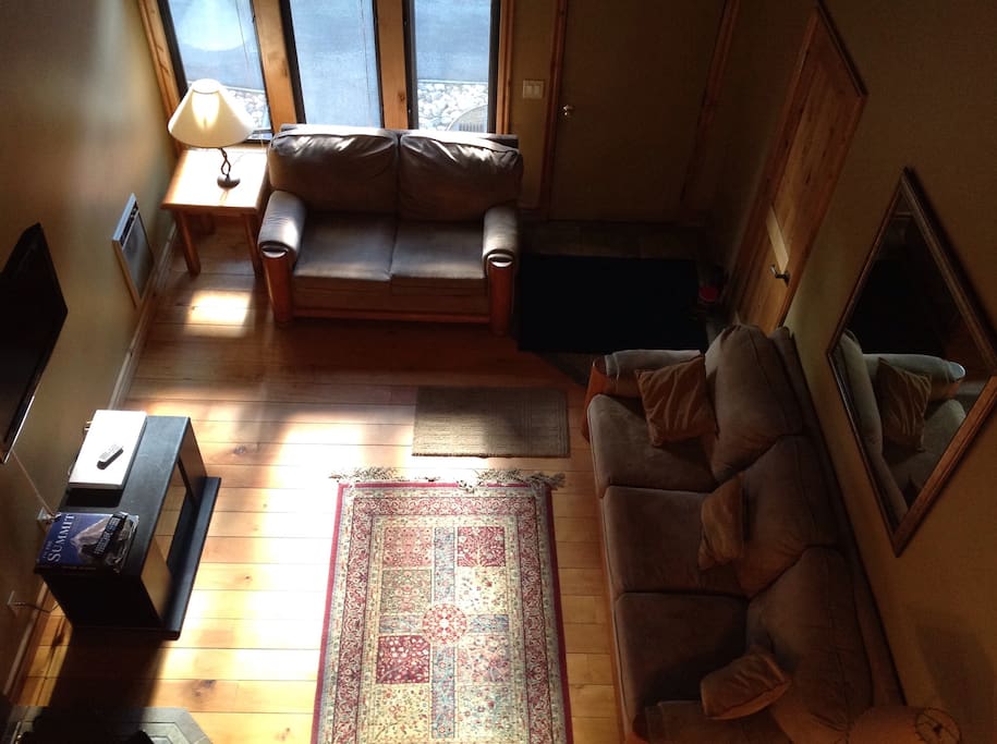 Living room view from 2nd floor window