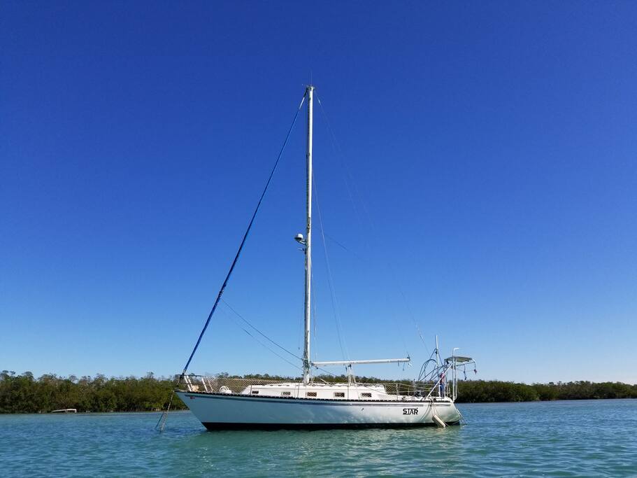 "star" 37 foot sailing vessel