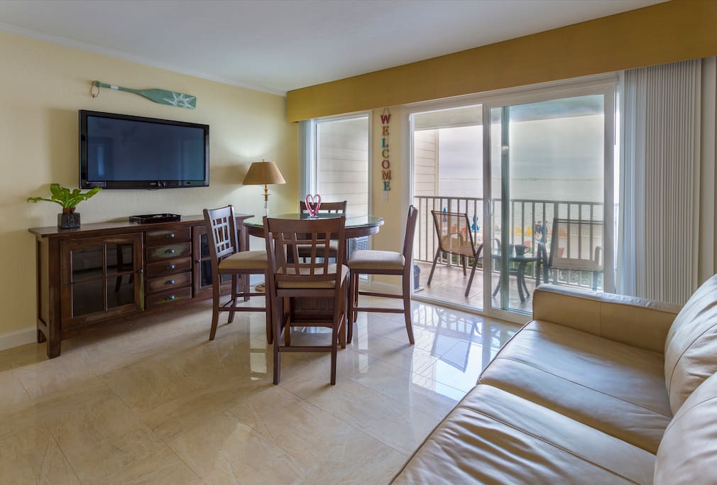 Waterfront views from interior