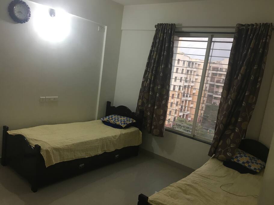 Bedroom 1 with two twin beds