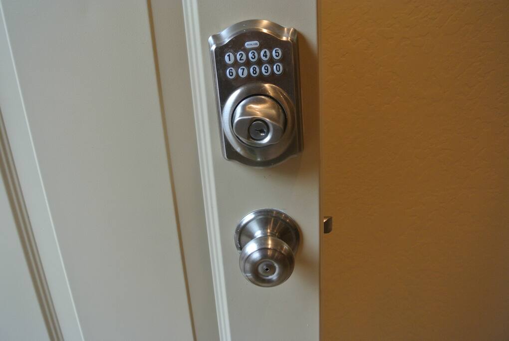 A personal entry code is given to each guest providing a secure and safe environment.