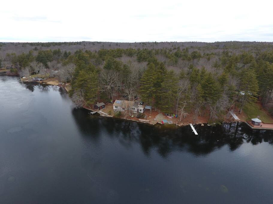 Aerial photograph in the winter