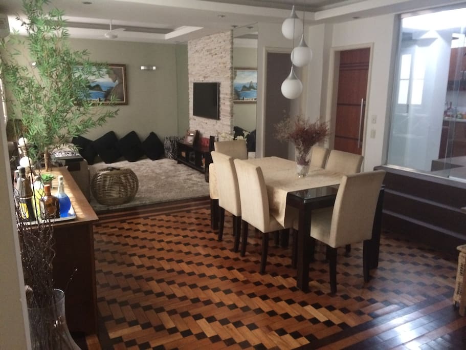Vista total da sala