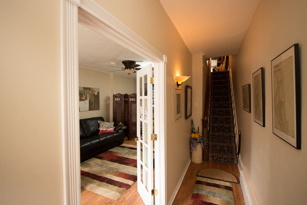 Hallway looking into Suite