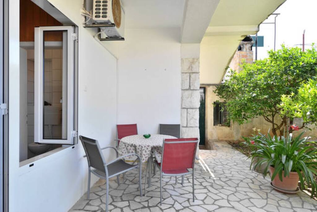 terrace in the garden