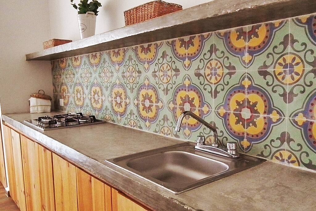 the kitchen is fully equiped
