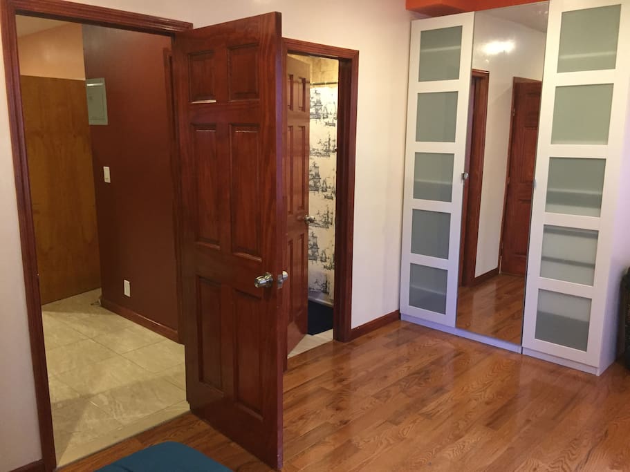 CLOSET, PRIVATE DOOR TO THE BATHROOM