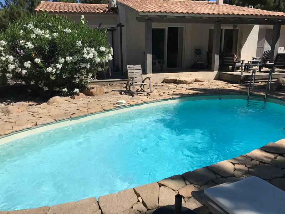 Piscine coté jardin