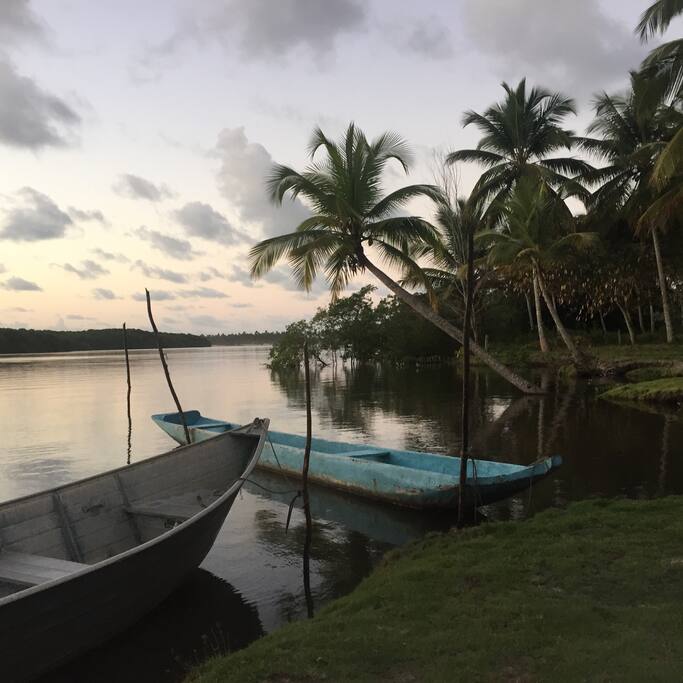 Comandatuba River at the back of the property 200 meters from the house