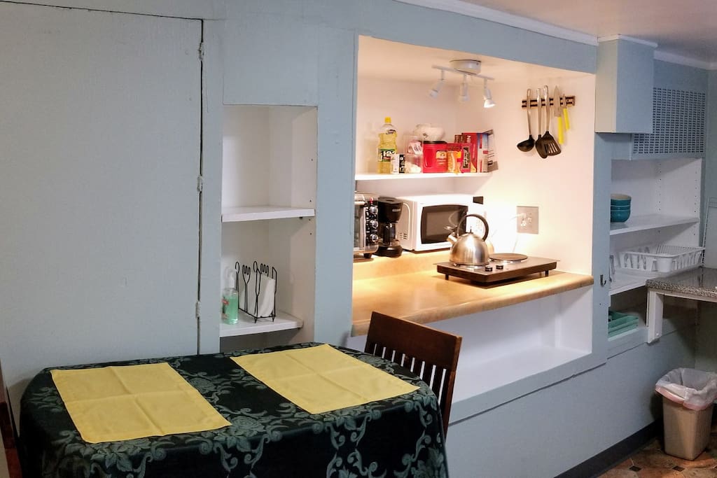 Table and Kitchenette