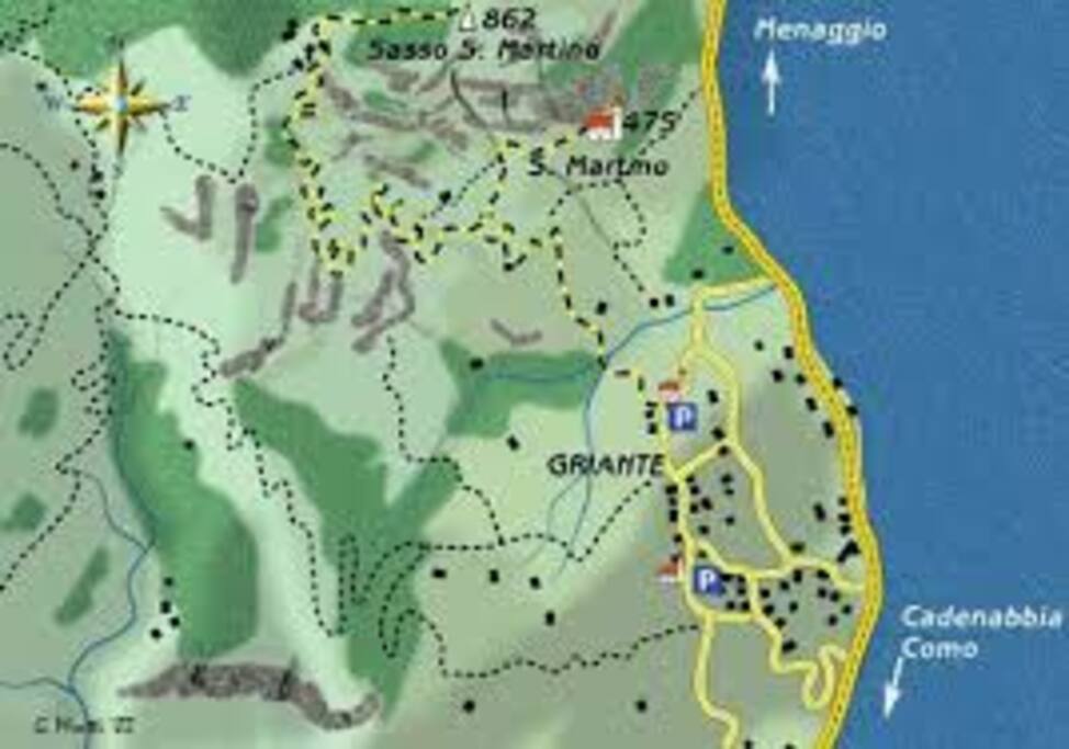 Mappa di Griante/Griante's map