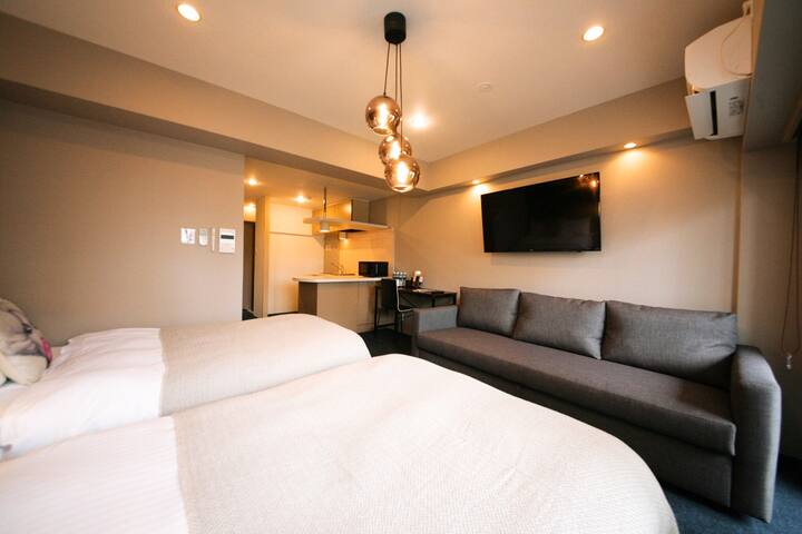 ☆NEW HOTEL_A 4minute walk to Nakasu and Yatai【6-I】